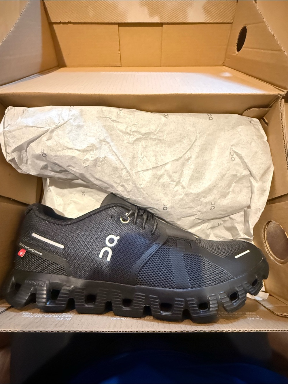 On Running Cloud Women's Athletic Shoe - Black